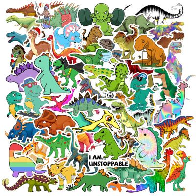100PCS Dinosaur Stickers, Cute Waterproof Cartoon Stickers for Kids, Teaching Rewards, Dino Party Favourites, Stocking Stuffers for Kids Boys Girls Toddlers Teens