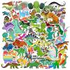 100PCS Dinosaur Stickers, Cute Waterproof Cartoon Stickers for Kids, Teaching Rewards, Dino Party Favourites, Stocking Stuffers for Kids Boys Girls Toddlers Teens view 1