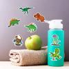 100PCS Dinosaur Stickers, Cute Waterproof Cartoon Stickers for Kids, Teaching Rewards, Dino Party Favourites, Stocking Stuffers for Kids Boys Girls Toddlers Teens view 4