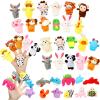 HyDren 32 Pcs Finger Puppets Set for Toddlers Mini Stuffed Animals Finger Puppets Bulk Soft Velvet kidsToys for Storytelling, Role Playing, Teaching, and Birthday Party Supplies view 1