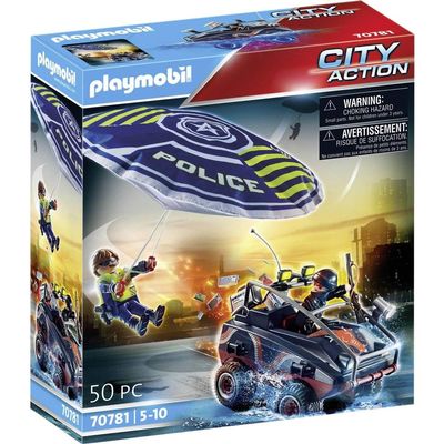 Playmobil Police Parachute with Amphibious Vehicle