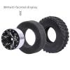 1.0 Beadlock Wheels & Tires Set Micro Tyres Foam Inserts with Locknuts and Wrench for 1/24 RC Crawler Axial SCX24 90081 Deadbolt Chevrolet C10 (Style 2) view 4