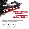 AllinRC 4-Pack Alloy Front&Rear Suspension Arms for Traxxas 1/10 Slash 4X4, Stampede 4x4, Rustler 4WD VXL-Replaces Part 3655 Upgrades (Red) view 4