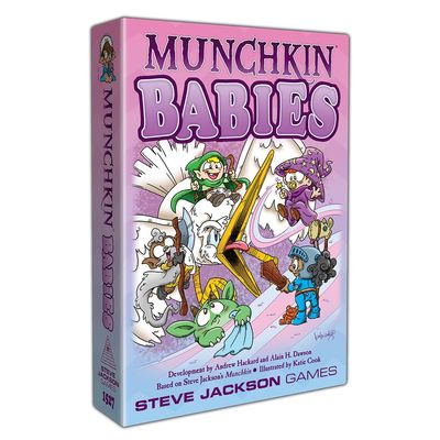 Munchkin Babies Card Game, Family Card Game, Adult, Kids, & Family Game, Fantasy Adventure Card Game, Roleplaying Game, Ages 10+, 3-6 Players, Avg Play Time 120 Min, Steve Jackson Games