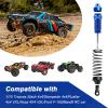 AllinRC 4PCS Aluminum Front & Rear RC Shocks for 1/10 Traxxas Slash 4x4 Compatible with Rustler Stampede Hoss 4WD Replace 5862 (Blue) view 3