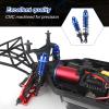 AllinRC 4PCS Aluminum Front & Rear RC Shocks for 1/10 Traxxas Slash 4x4 Compatible with Rustler Stampede Hoss 4WD Replace 5862 (Blue) view 4