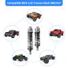 AllinRC 4Pcs All Metal Aluminum Front & Rear RC Shocks for 1/10 RC Truck Traxxas Slash Rustler Stampede Hoss 4X4 Replace 5862 3760 3762 (Gray) view 3