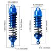 AllinRC 4Pcs All Metal Aluminum Front & Rear RC Shocks for 1/10 RC Truck Traxxas Slash 4x4 Rustler 4X4 shocks Stampede 4X4 shocks Hoss 4X4 Replace 5862 3760 3762 (Blue) view 2