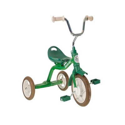 Italtrike Super Touring Classic Outdoor Tricycle with Basket for Toddlers and Kids, Superior Engineering, Strong & Durable, Adjustable Seat and Handlebar, Ages 2-5 (Primavera Green)