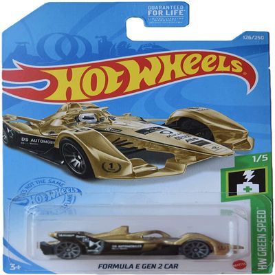 Hot Wheels Formula E Gen 2 Car, [Gold] 26/250 Green Speed 1/5
