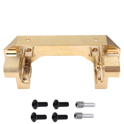 AllinRC 100g Heavy Duty Brass Front Bumper Mounts w/Servo Mount for Traxxas TRX4 Weight 1/10 RC Crawler Car Upgrades Parts, Fit TRX6