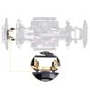 AllinRC 100g Heavy Duty Brass Front Bumper Mounts w/Servo Mount for Traxxas TRX4 Weight 1/10 RC Crawler Car Upgrades Parts, Fit TRX6 view 2