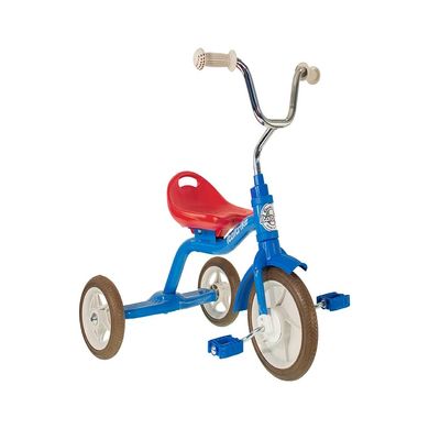 Italtrike Super Touring Classic Outdoor Tricycle with Basket for Toddlers and Kids, Superior Engineering, Strong & Durable, Adjustable Seat and Handlebar, Ages 2-5 (Colorama Blue)