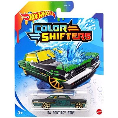 DieCast Hot Wheels Color Shifters '64 Pontiac GTO [Black/Green]