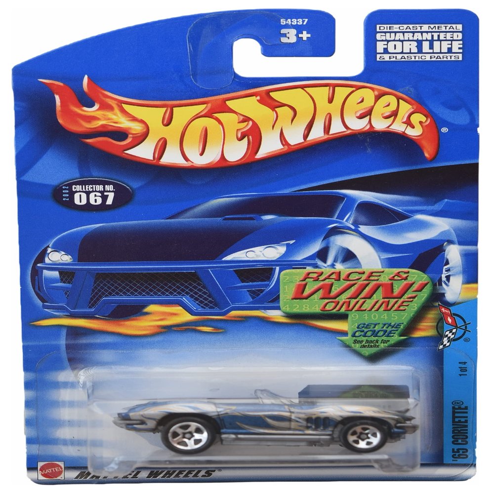 Hot Wheels '65 Corvette - Blue/Silver #67