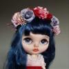 Blythe Doll Clothes 1/6 BJD Doll Fashion Doll Clothing Blythe Doll Headband Pullip Doll Clothes BJD Dolls Pullip Doll Headband BJD Doll 1/6 Doll Flower Band view 3