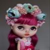 Blythe Doll Clothes 1/6 BJD Doll Fashion Doll Clothing Blythe Doll Headband Pullip Doll Clothes BJD Dolls Pullip Doll Headband BJD Doll 1/6 Doll Flower Band view 4