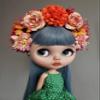 Blythe Doll Clothes 1/6 BJD Doll Fashion Doll Clothing Blythe Doll Headband Pullip Doll Clothes BJD Dolls Pullip Doll Headband BJD Doll 1/6 Doll Flower Band view 2
