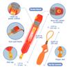 Zing Firetek Rocket Combo Pack, Light-Up Toys Include 2 Firetek Rockets (Fly up to 250 Feet), 2 Firetek Copters (Fly up to 150 Feet) and 1 Rip Zip Launcher, for Kids Ages 8 and Up view 3