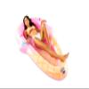 BigMouth Inc. Large Funny Inflatable Raft, Guarded Sides & Headrest, 6 ft Long Heavy Duty Pool Float - Ice Cream view 3