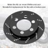 Dilwe RC Brake Caliper, 4pcs RC Simulation Wheel Aluminum Brake Disc RC Accessories, Wheel Rim Tires Brake Disc for 1.9 Inch Wheel 1/10 RC Crawler Car(Black) view 3