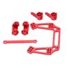RC Front Rear Suspension Arm Kit, 1/10 RC Aluminum Alloy Parts Kit Compatible for Slash 2WD 1/10 RC Car(red) view 3