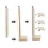 1:12 Scale Rack Dollhouse Accessories Book Shelf Miniature Furniture 4 Tier Bookcase Storage Shelf Shooting Props Desktop Decor (S) view 4