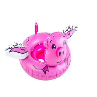 BigMouth Inc Flying Pig L'il Water Float - Pool Floatie for Infants Babies & Kids Ages 1-3, for Beginner Swimmers, Easy to Inflate and Durable