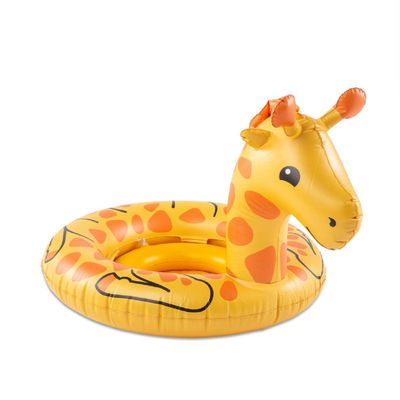 BigMouth Inc Small Lil Giraffe Baby Pool Float, Inflatable Water Float for Infants and Toddlers Ages 13, Easy to Inflate Beginner Swim Float for Pool Play, Summer Water Fun for Kids