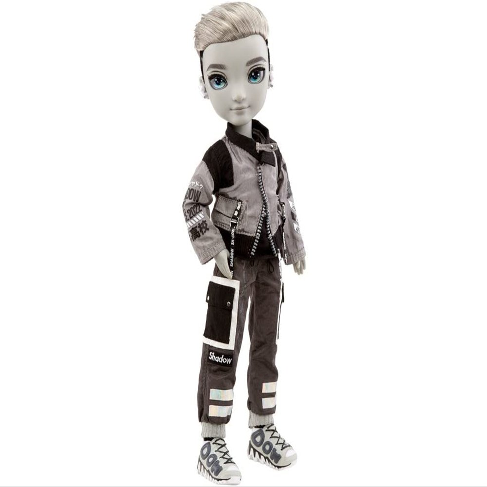 Rainbow High Shadow Series 1 Ash Silverstone- Greyscale Boy Fashion Doll. 2 Silver Designer Outfits to Mix & Match with Accessories, Great Gift, Multicolor, 583578EUC