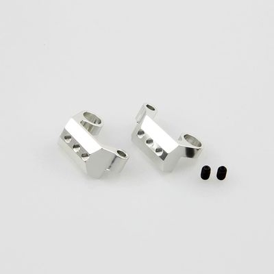 for 1/10 RC Yeti 90026/90056 Buggy Aluminum Rear Cage Mount-1PR Set Silver