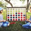 AKUSTIK Jumbo 4-to-Score Giant Game Set, Wooden Giant 4 in a Row for Kids Adults, Indoor Outdoor Party Family Connect Fun Game Toy Gift with Carry Bag (Natural) view 2