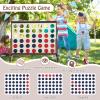 AKUSTIK Jumbo 4-to-Score Giant Game Set, Wooden Giant 4 in a Row for Kids Adults, Indoor Outdoor Party Family Connect Fun Game Toy Gift with Carry Bag (Natural) view 4