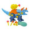 Kgler 90507 - DIY Robo-Dino in Egg Construction Kit, Dinosaur Triceratops Figure with Catapult and Suction Arrows for Building and Playing, Idea for Kids view 1