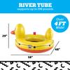 BigMouth Inc Heavy Duty Duck River Tube, Inflatable Float with Mesh Seat and Drink Holder, Grab Rope Raft for Floating Rivers and Summer Fun view 3