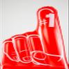 BigMouth Saddle Style Pool Floatie, Inflatable Ride-On Seat - Straddle, Sit, Then Float - Number One Foam Finger view 2