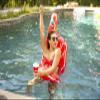 BigMouth Saddle Style Pool Floatie, Inflatable Ride-On Seat - Straddle, Sit, Then Float - Number One Foam Finger view 3
