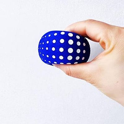 4 Pieces Washable Juggling Balls for Beginners and Professionals Set of 4 100g Each - Soft Easy Juggle Balls, Multiple Practice Juggling Ball Kits (Blue)
