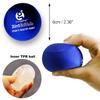 4 Pieces Washable Juggling Balls for Beginners and Professionals Set of 4 100g Each - Soft Easy Juggle Balls, Multiple Practice Juggling Ball Kits (Blue) view 3