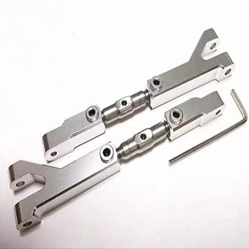 HPI#85066 85067 for HPI 1/8 Savage Flux X XL 4.6 5.9 Front/Rear Aluminum Adjustable Upper Arms-1PR Set Silver