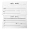 FixtureDisplays Entry Form Pads for Raffles, Contests, Ballot, Drawings; 5.1"W x 2.8"W - 1,000 Forms Sheets Total Ticket Enter to Win 15544-NF view 3