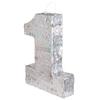 Boland - Number Pinata Size 40 x 28 x 8 cm Holographic Number Silver Anniversary Birthday Decoration Party Game view 2