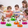 9 Pcs Toy Game Honeycomb Centerpieces, Toy Inspired Story Party Supplies, Centerpieces for Tables, Double Sided Table Centerpieces with 50 stickers, for Party Baby Shower Photo Booth Props view 4