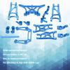 RC Front Rear Suspension Arm Kit, 1/10 RC Aluminum Alloy Parts Kit Compatible for Slash 2WD 1/10 RC Car(Blue) view 3