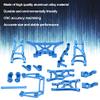 RC Front Rear Suspension Arm Kit, 1/10 RC Aluminum Alloy Parts Kit Compatible for Slash 2WD 1/10 RC Car(Blue) view 4
