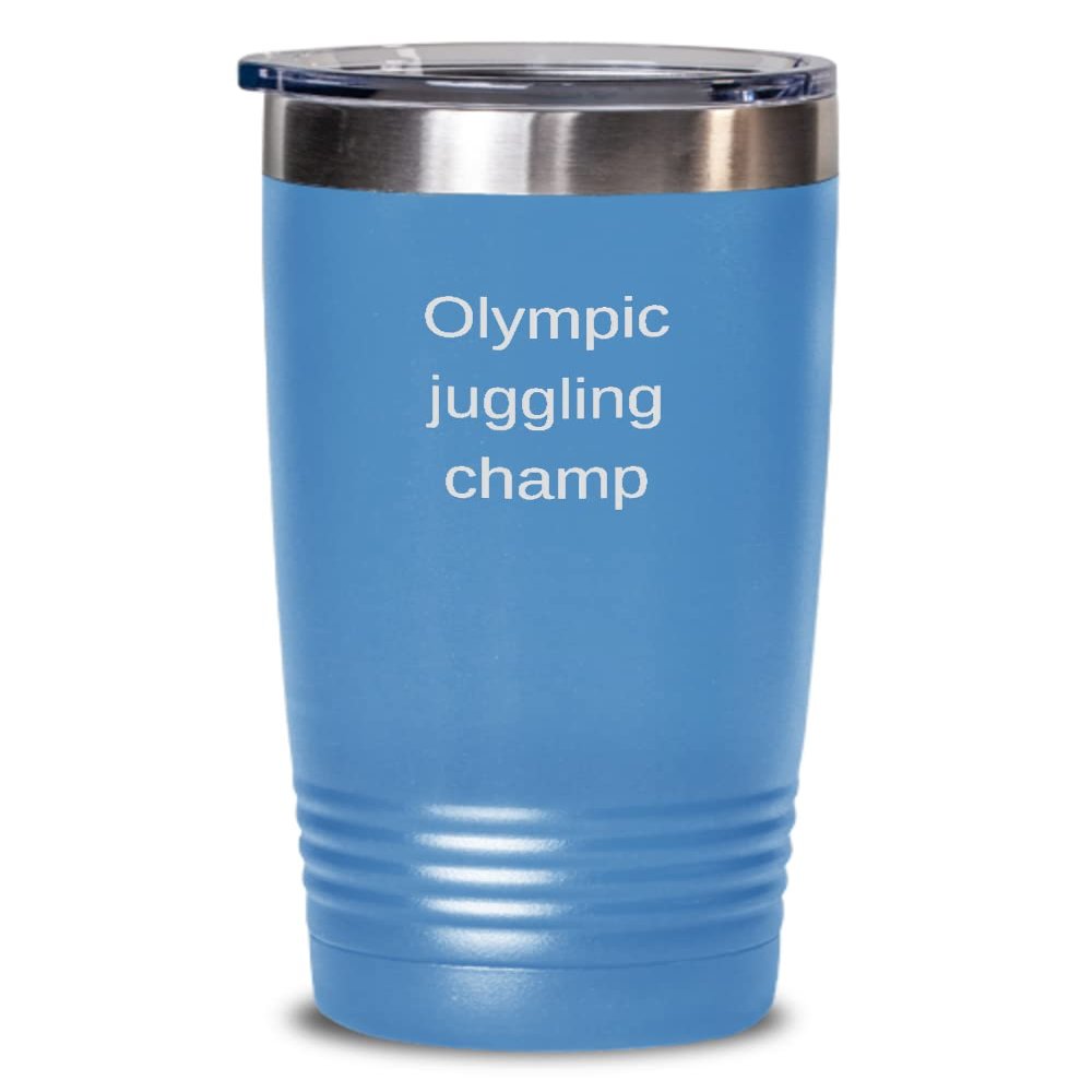 Juggling Tumbler Olympic juggling champ 20oz, Light Blue