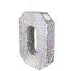 Boland - Numbers Pinata Size 40 x 28 x 8 cm Holographic Number Silver Anniversary Birthday Decoration Party Game view 3