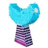 Boland 30964 - Pinata Mermaid Tail Size 45 x 40 x 9 cm Mermaid Tail Purple Turquoise Birthday Decoration Party Game Gift view 2