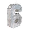 Boland - Numbers Pinata Size 40 x 28 x 8 cm Holographic Number Silver Anniversary Birthday Decoration Party Game view 2
