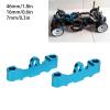 Lower Suspension Arm Mount, 2Pcs Aluminum Alloy 1/10 RC Car Upgrade Parts Compatible for TT02 view 2